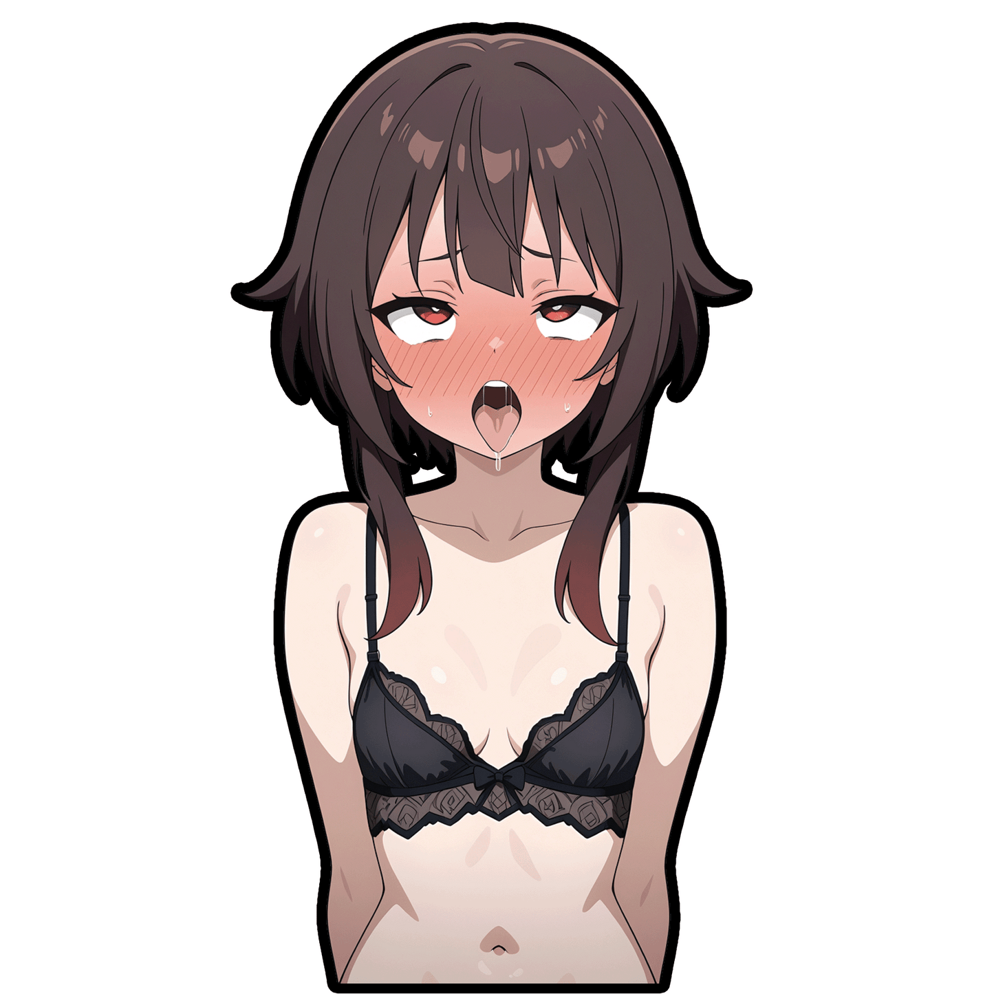 AHEGAO MEGUMIN ANIME STICKER