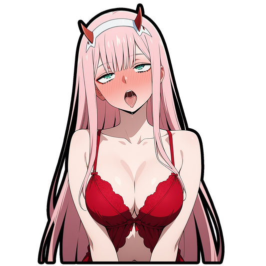 AHEGAO ZERO TWO ANIME STICKER